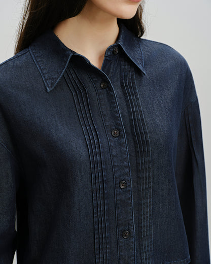 Rinse Wash Pintucks Shirt