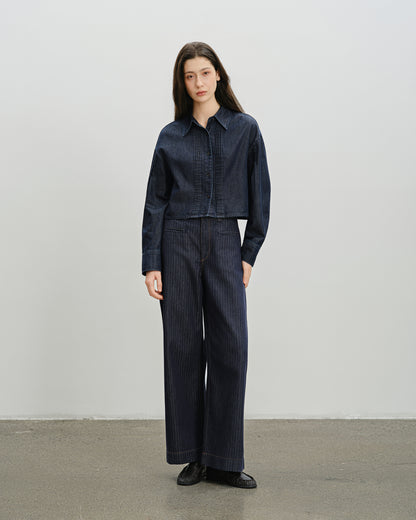 Rinse Wash Pintucks Shirt