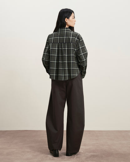 Plaid Flared Shirt