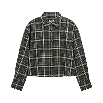 Plaid Flared Shirt