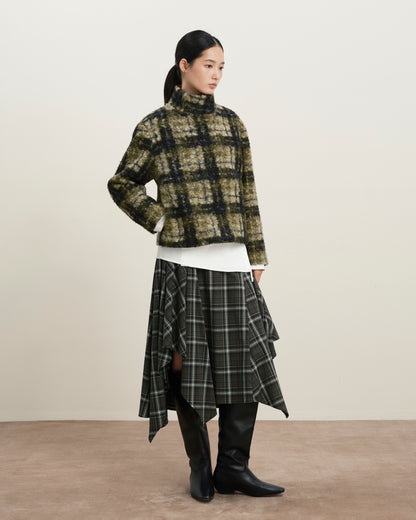 Plaid Teddy Pile Jacket