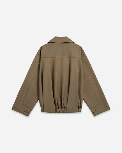 Pleated Cocoon Jacket