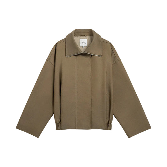 Pleated Cocoon Jacket