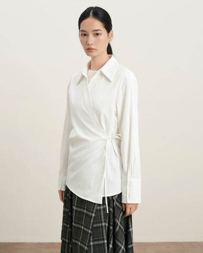 Pleated Sleeves Overshirt