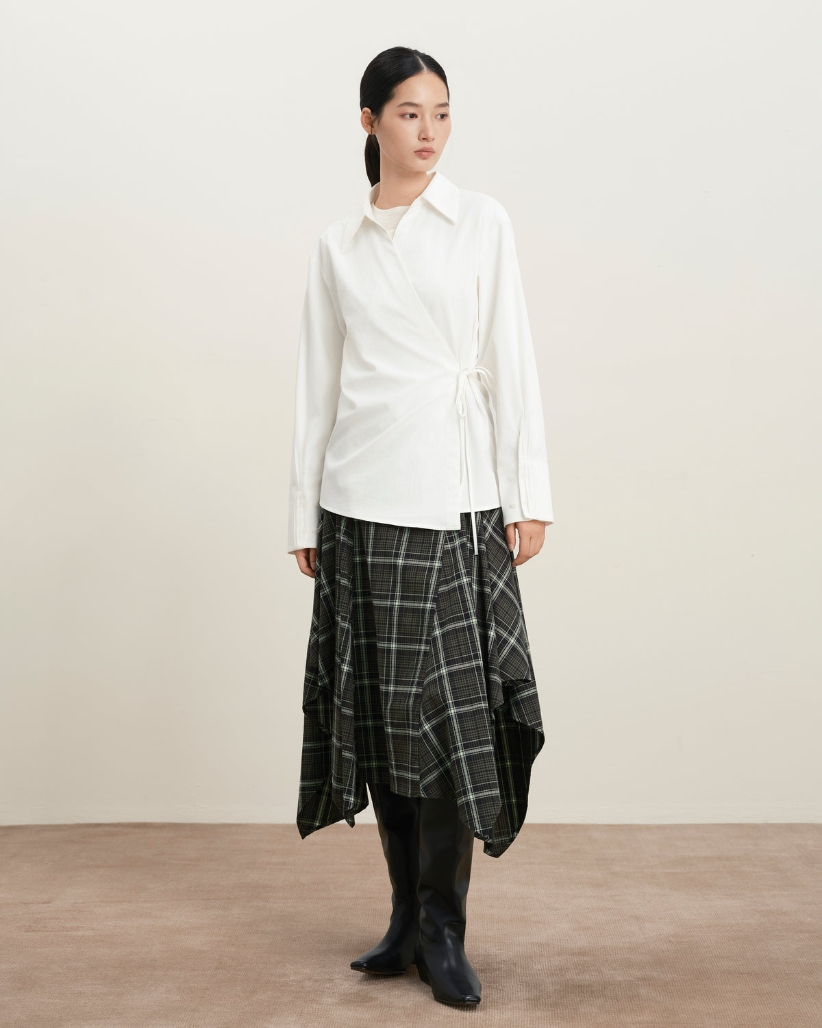Pleated Sleeves Overshirt