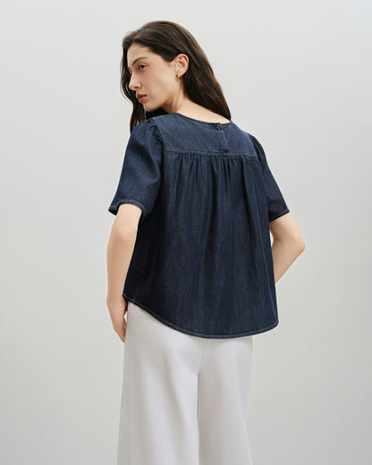 Rinse Wash Puff Blouse