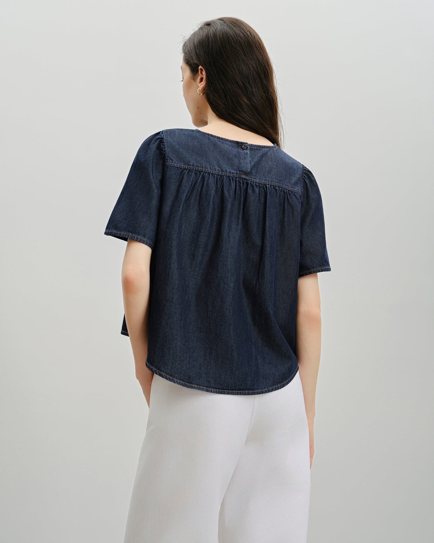 Rinse Wash Puff Blouse