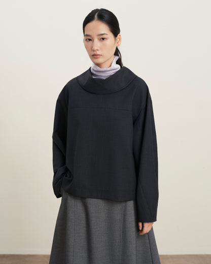 Reversed Collar Top