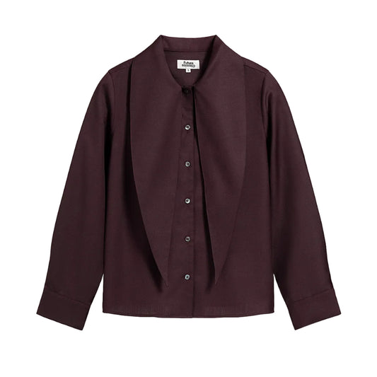 Scarf Collar Shirt