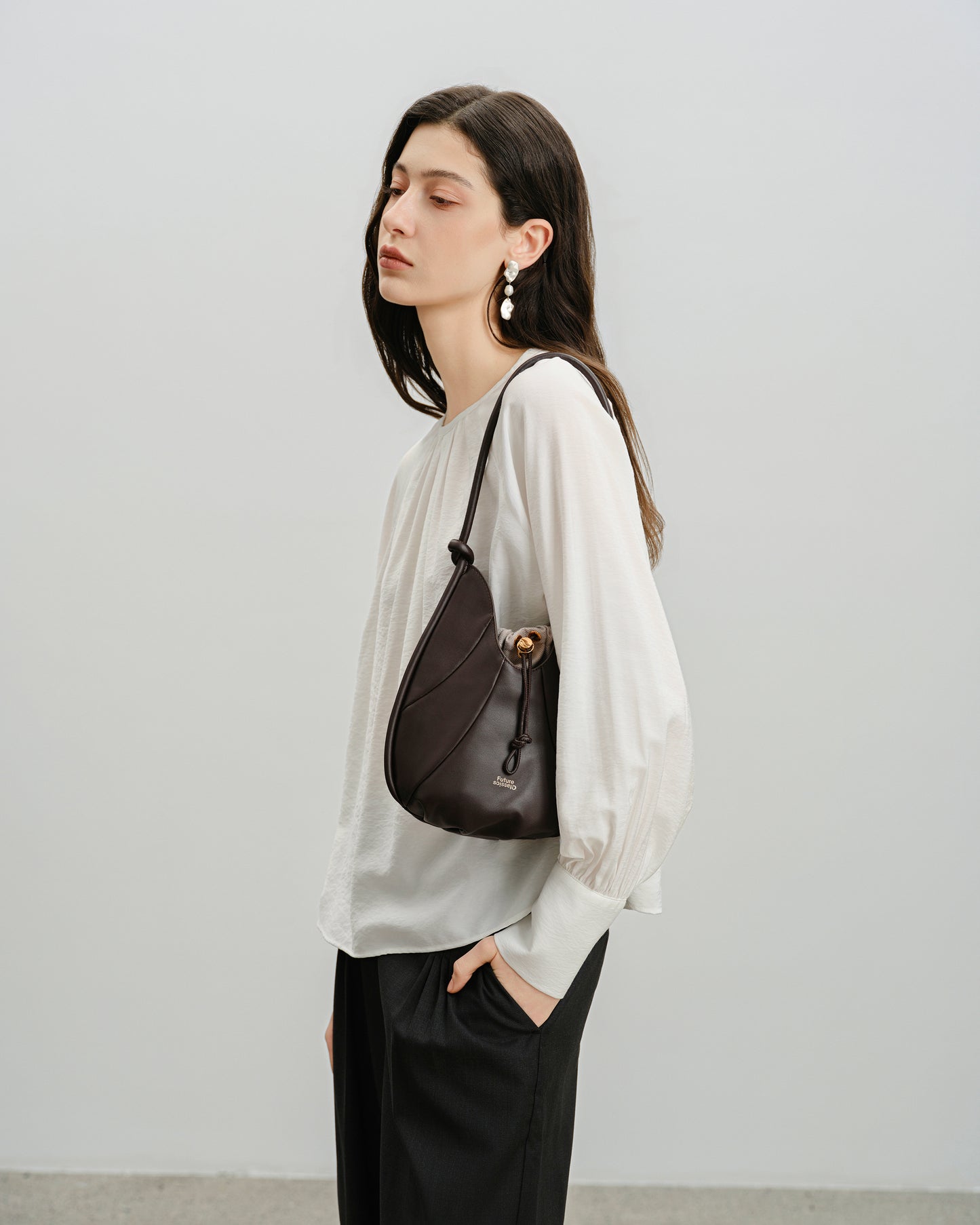 Small Teardrop Nappa Hobo