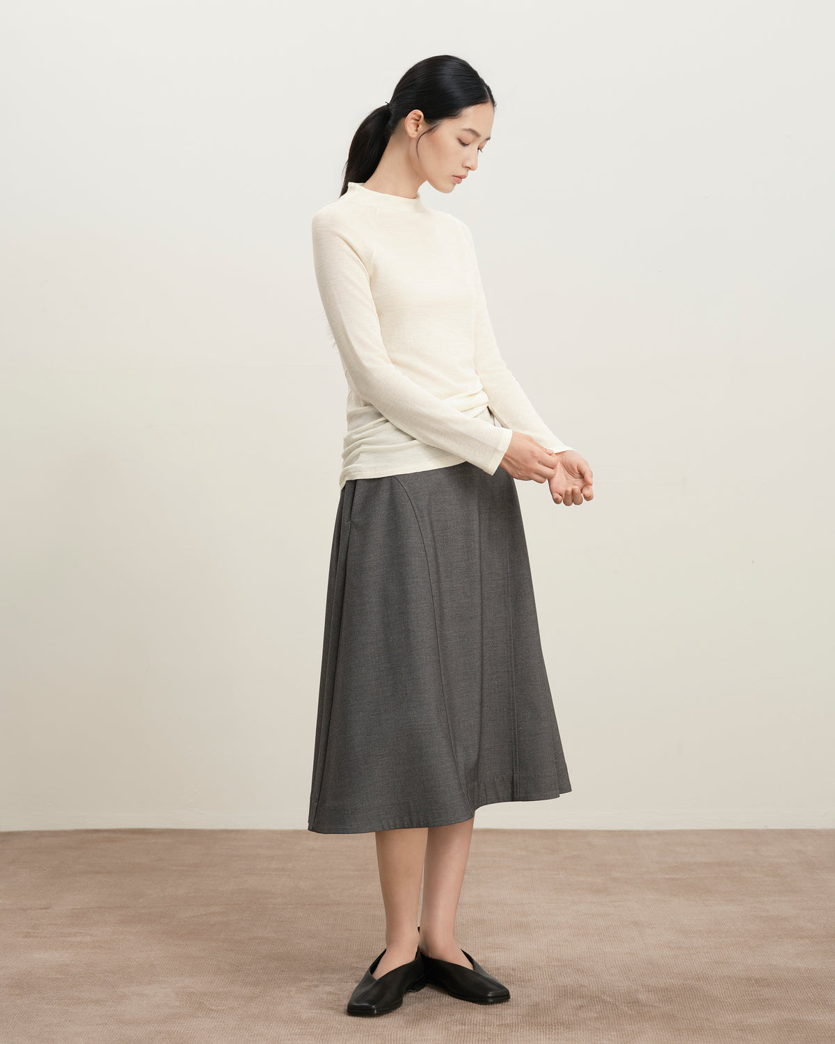 Panel Flare Skirt