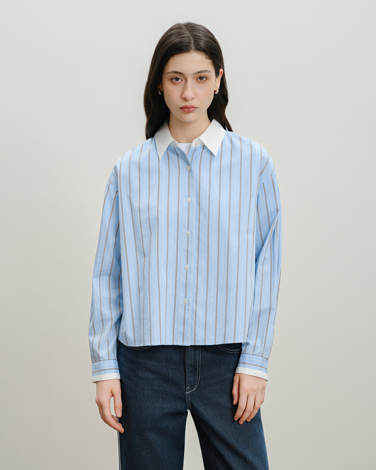 Striped Boxy Shirt