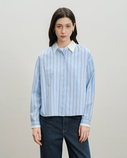 Striped Boxy Shirt
