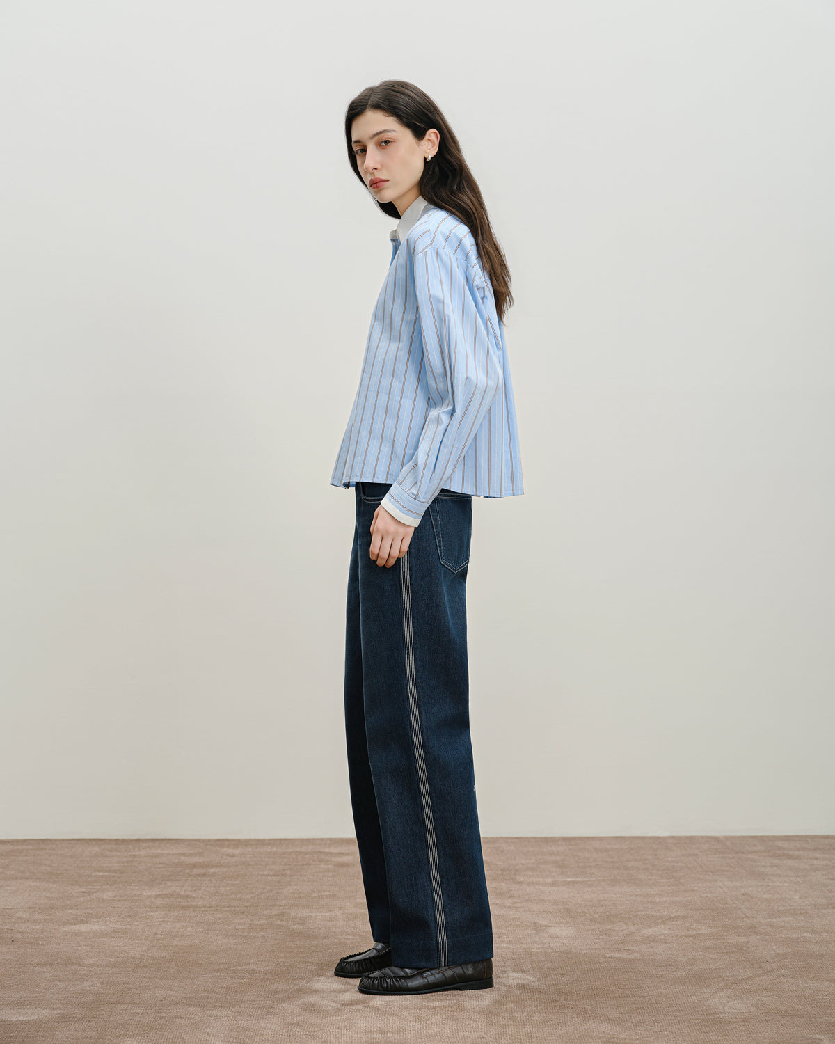 Striped Boxy Shirt
