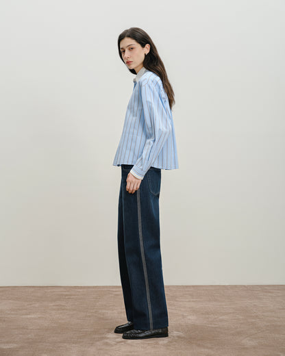 Striped Boxy Shirt
