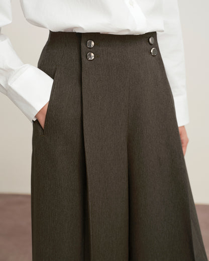 Tufted Waist Baggy Trousers