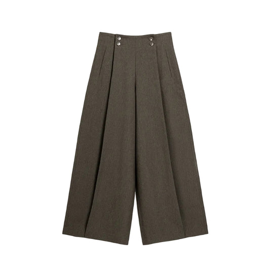 Tufted Waist Baggy Trousers