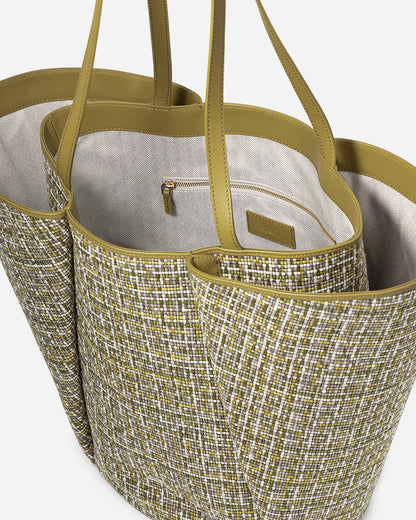 Large Lamp Shade Tweed Tote