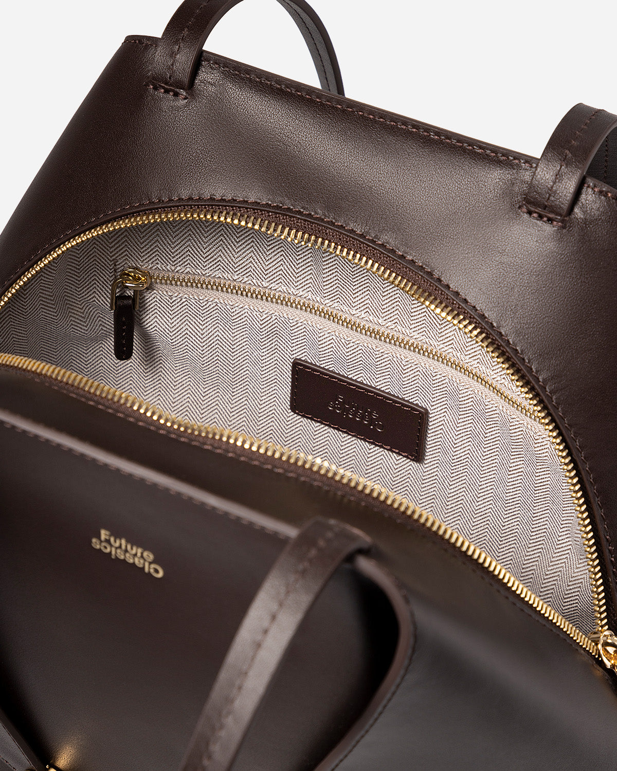 Small Collar Nappa Tote