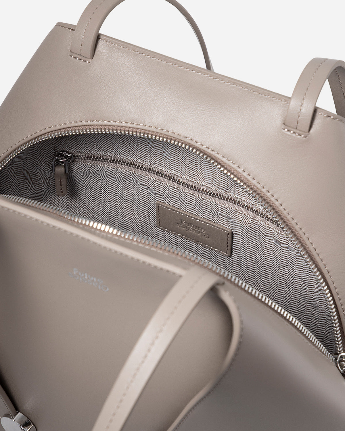 Small Collar Nappa Tote