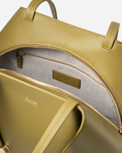 Small Collar Nappa Tote