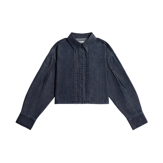 Rinse Wash Pintucks Shirt
