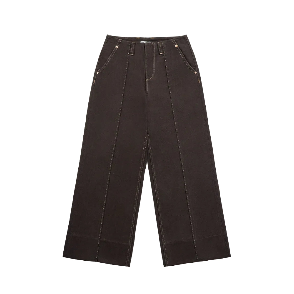 Panel Jeans Coffee Bean