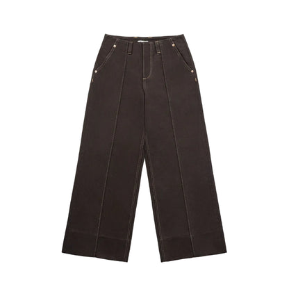 Panel Jeans Coffee Bean