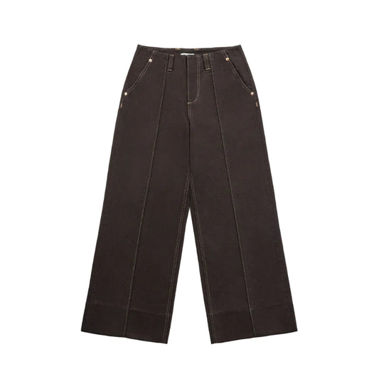 Panel Jeans Coffee Bean
