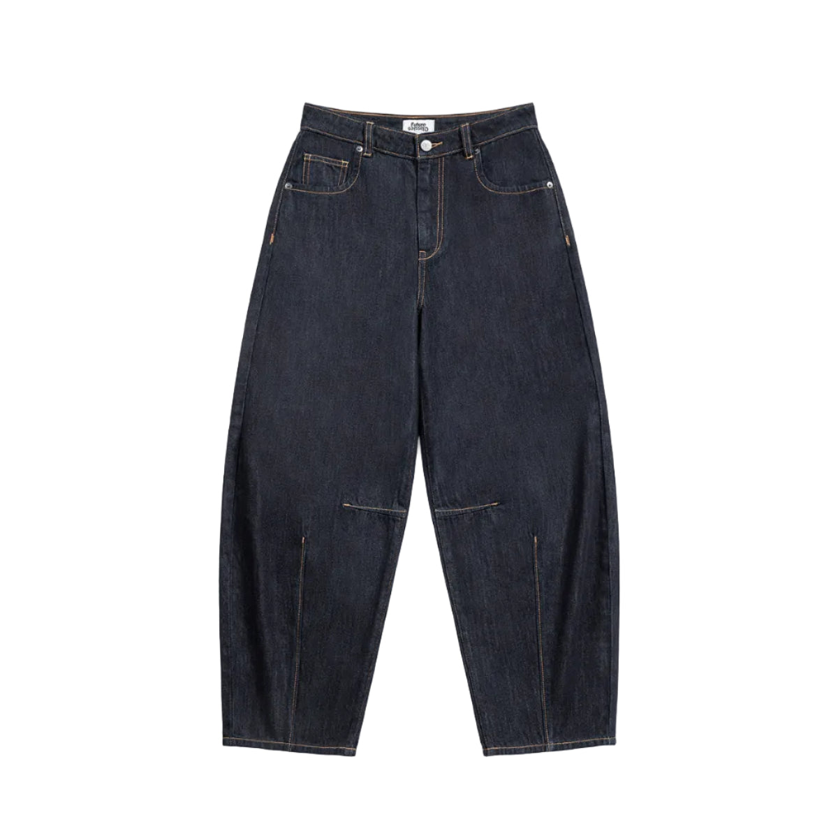 Structured Barrel Jeans