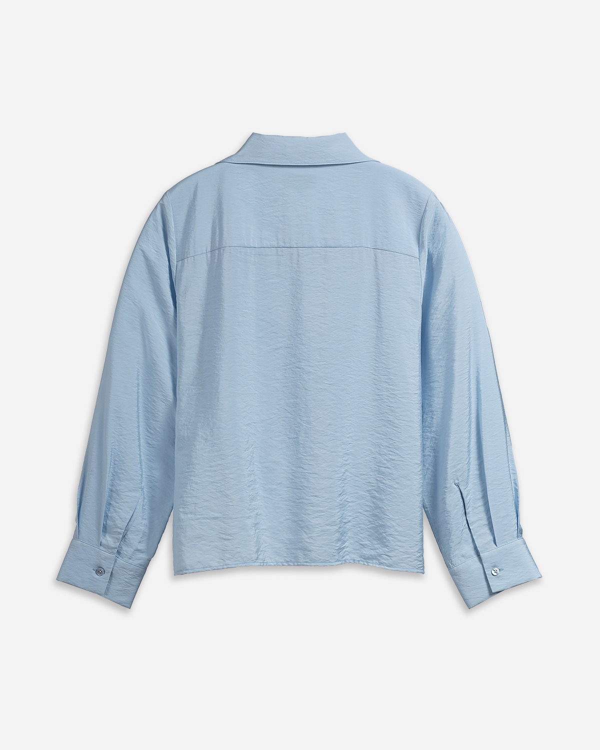 Fluid Scarf Collar Shirt