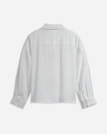Fluid Scarf Collar Shirt