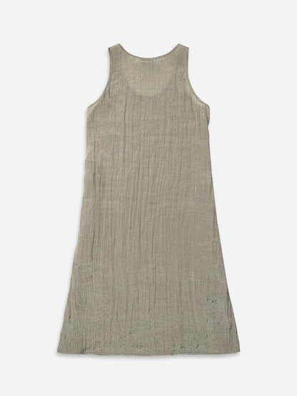Crinkle Slit Dress