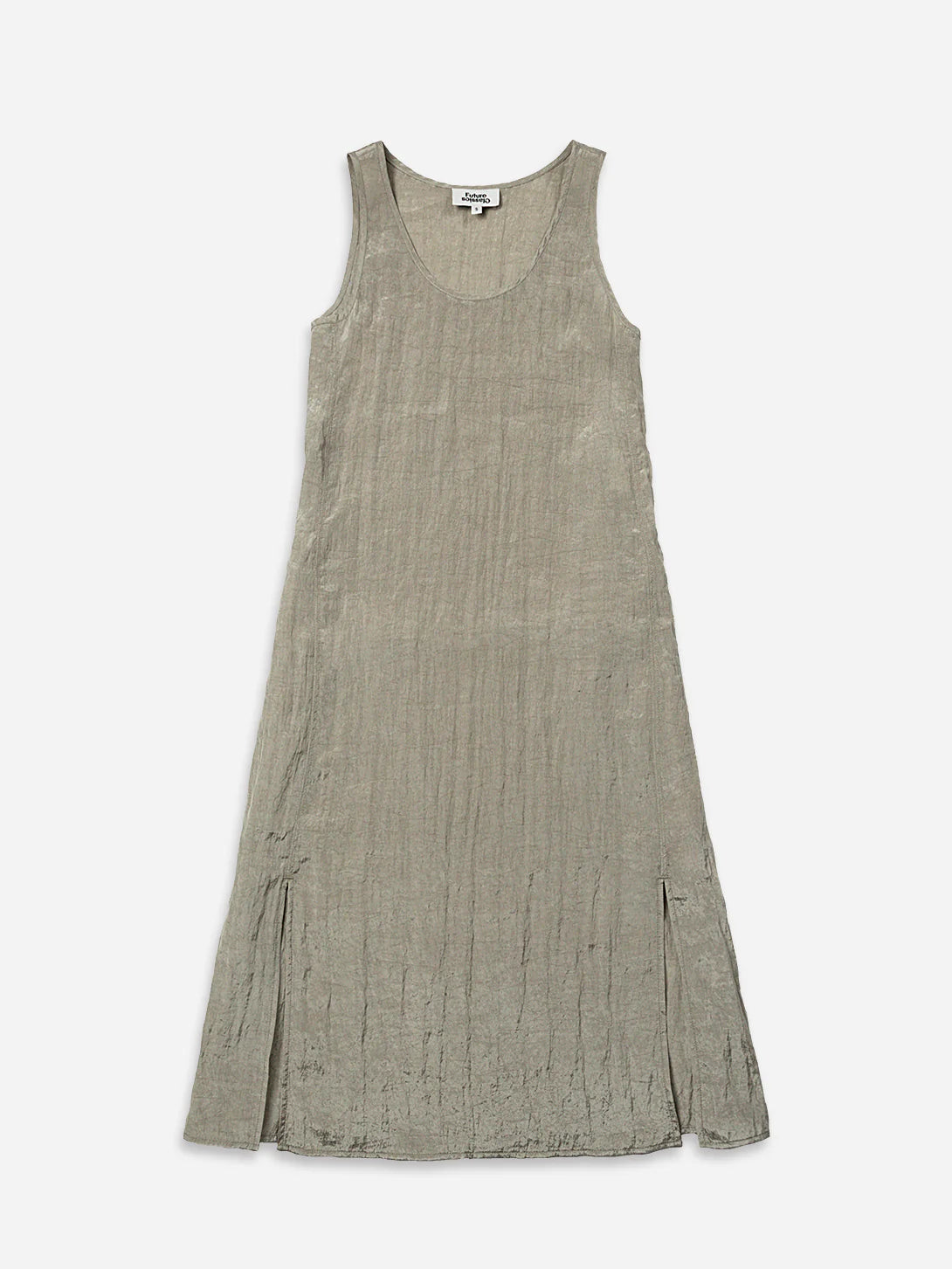 Crinkle Slit Dress