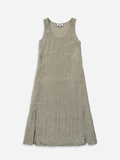 Crinkle Slit Dress