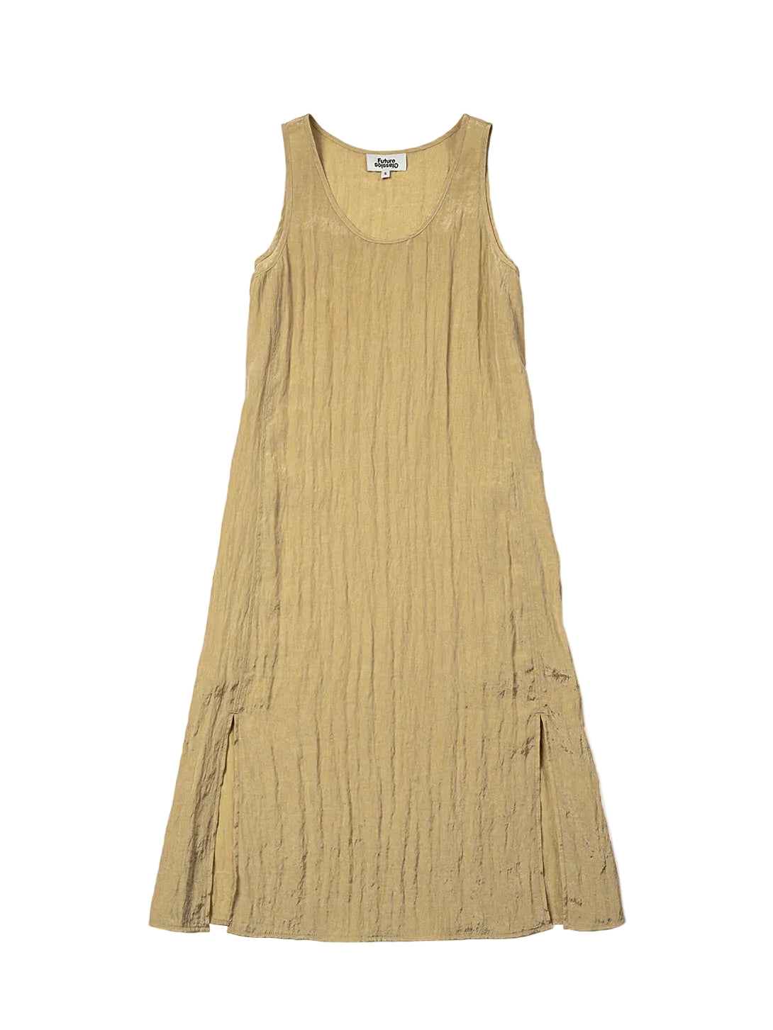 Crinkle Slit Dress