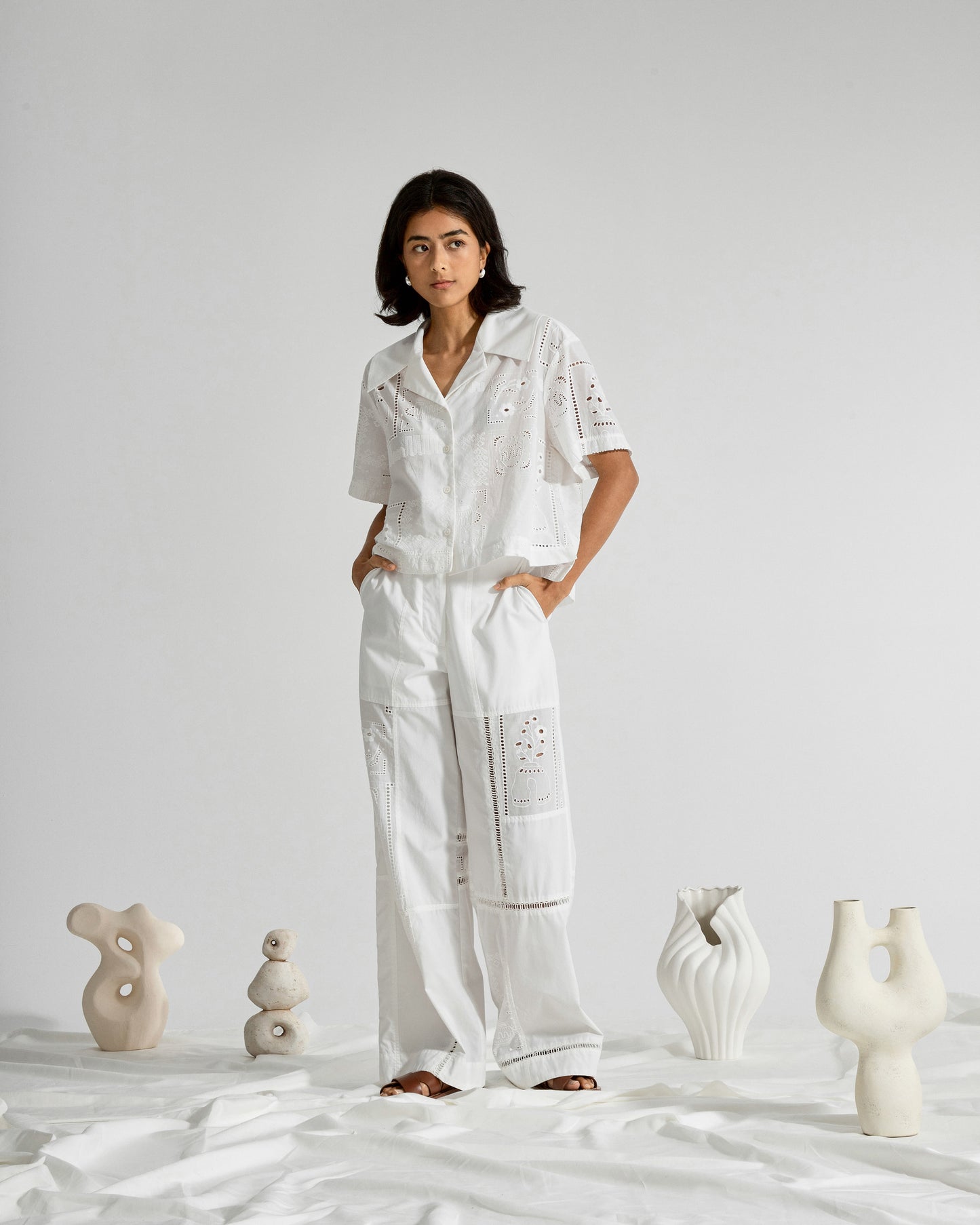 Patchwork Oeuvres Pants