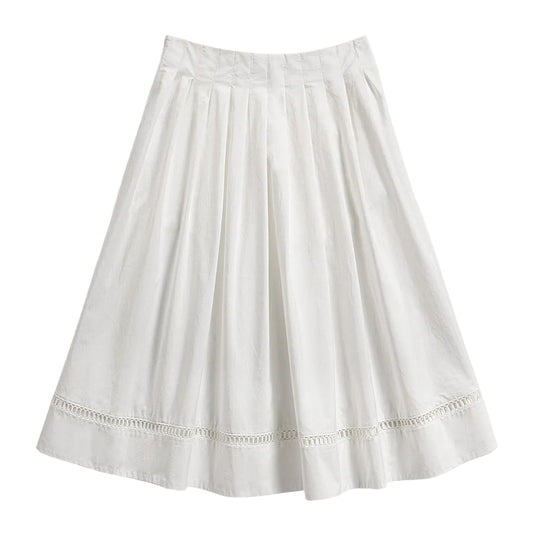 Pleated Flare Skirt