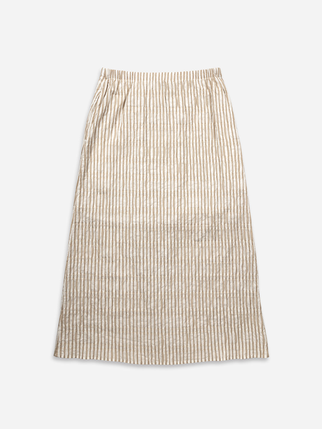 Striped Overlap Skirt