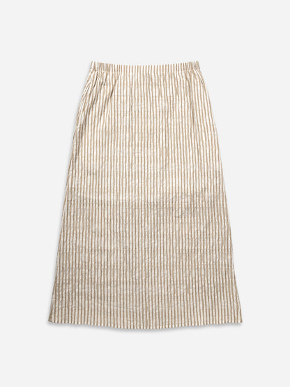 Striped Overlap Skirt