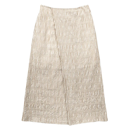 Striped Overlap Skirt