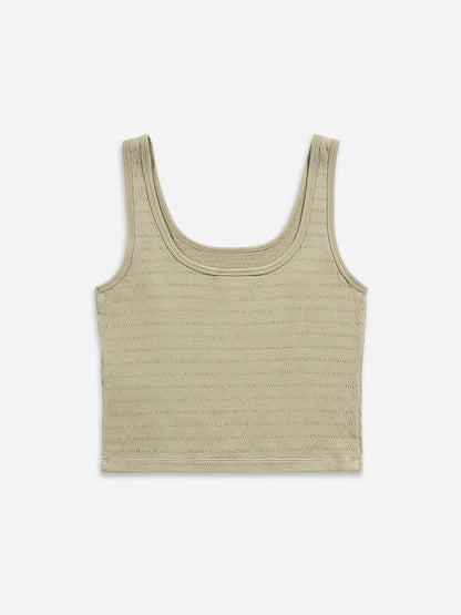 Essential Tank Jacquard Rib