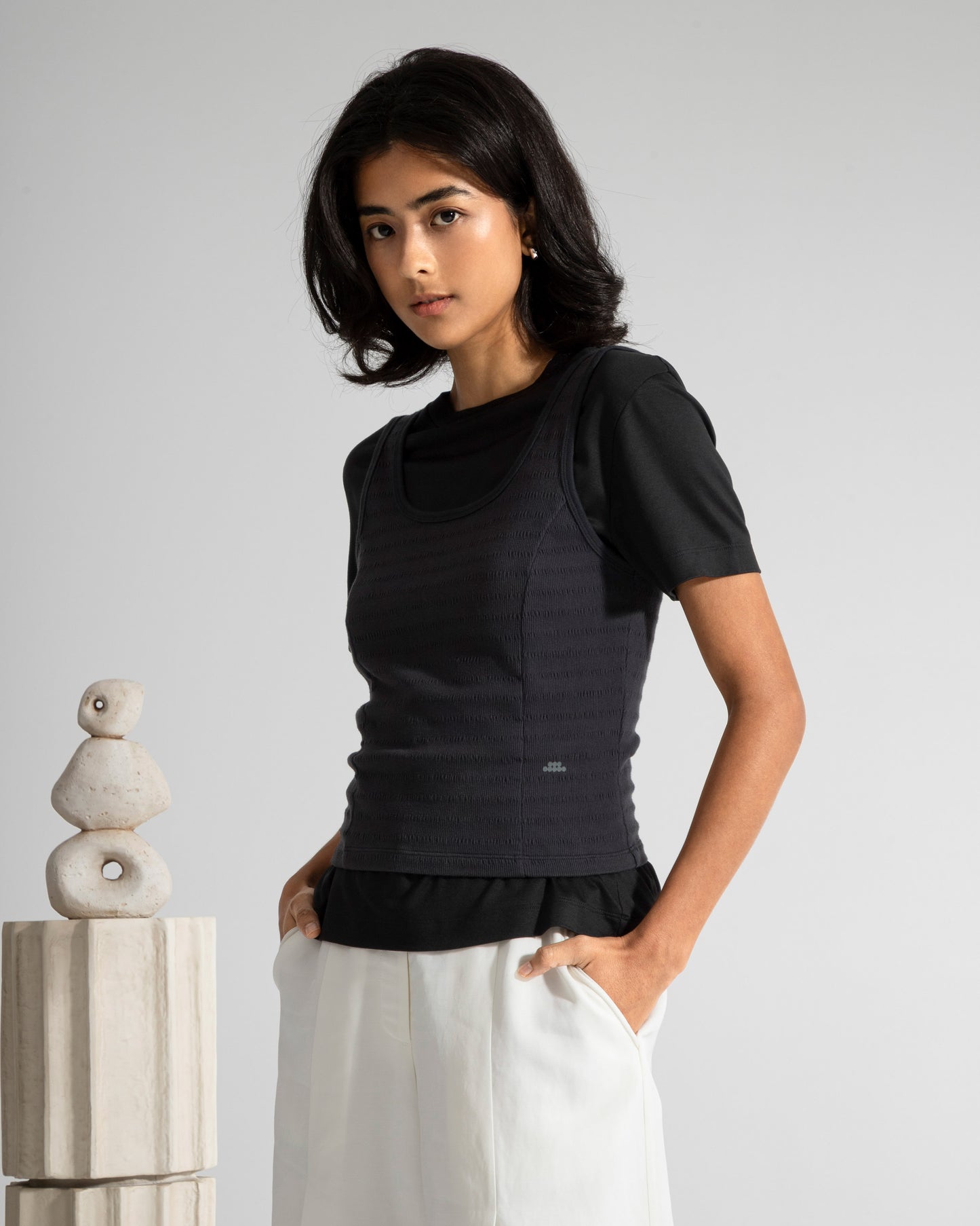 Essential Tank Jacquard Rib