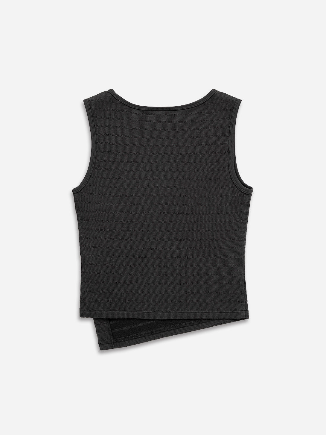 Asymmetric Hem Tank Jacquard