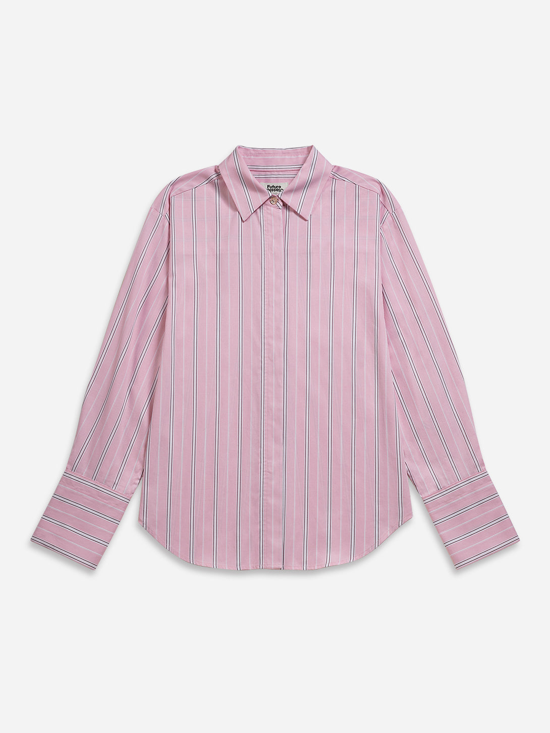 トップス Stripe Over Size Shirt Striped Oversized Shirt – kapok