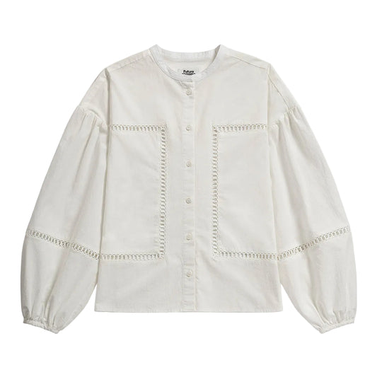 Band Collar Stencils Shirt