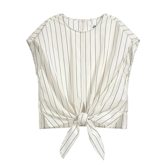 Striped Tie Waist Top