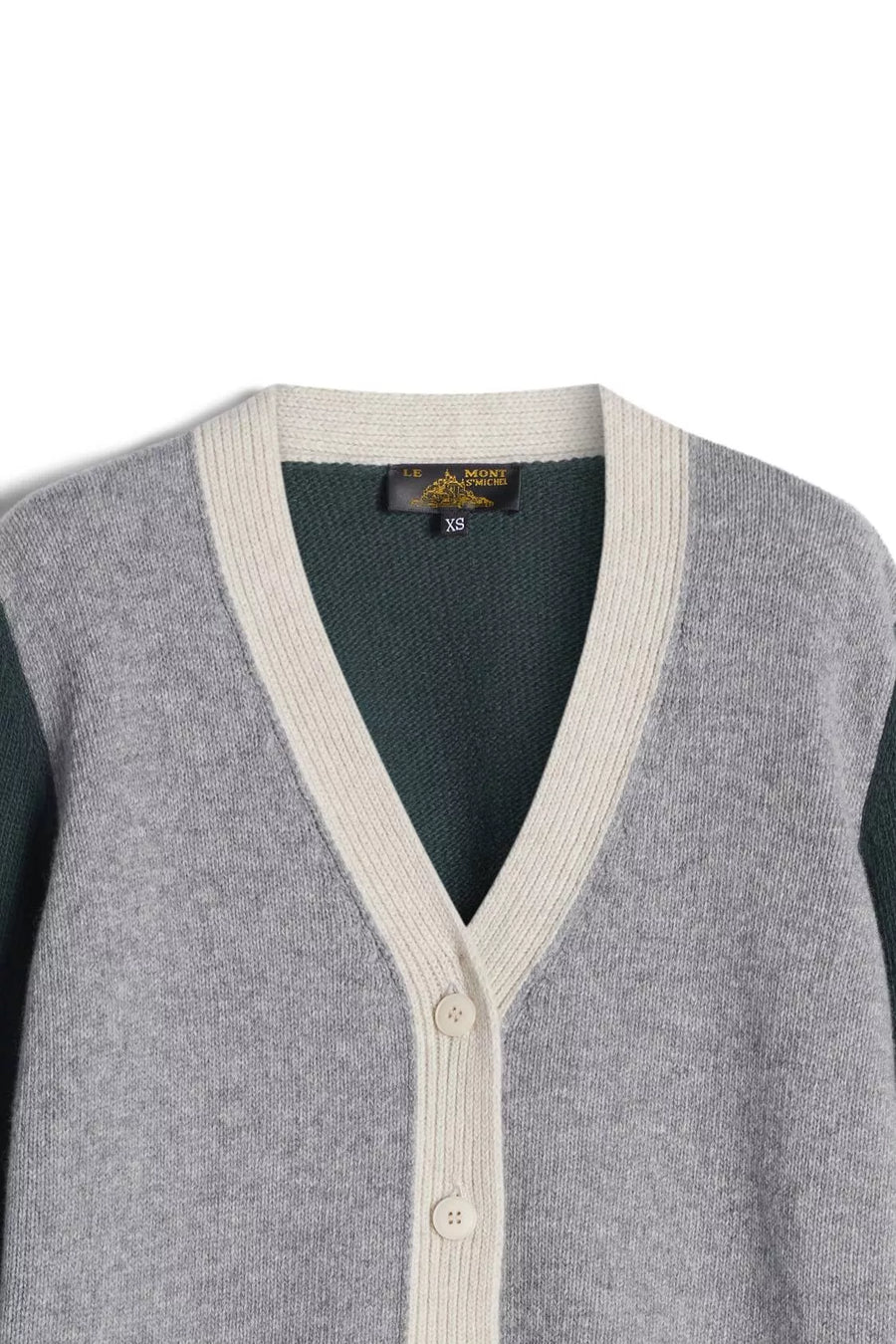 Graphical Cardigan Green