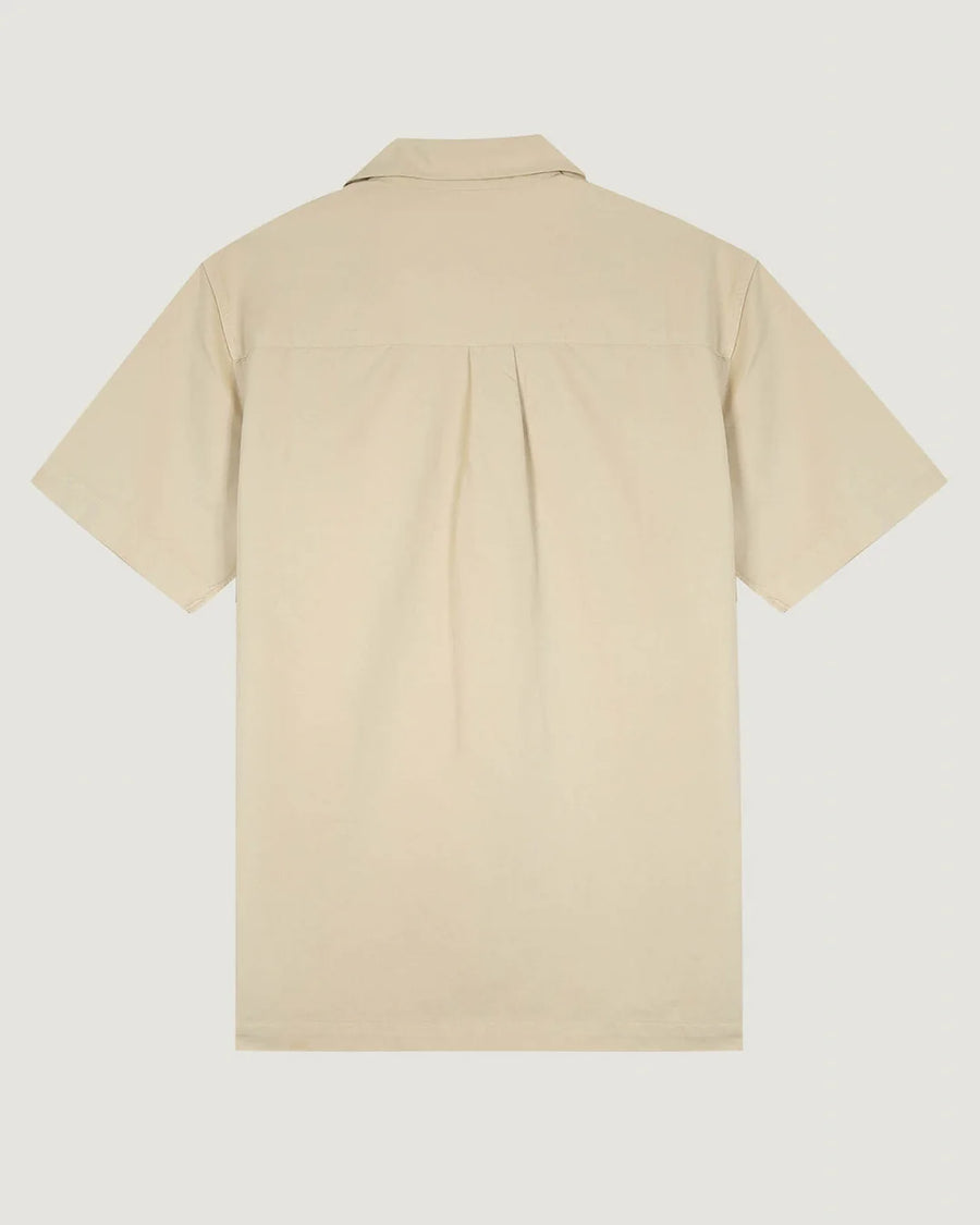 Flower Germain Linen And Cotton Shirt Sandstone