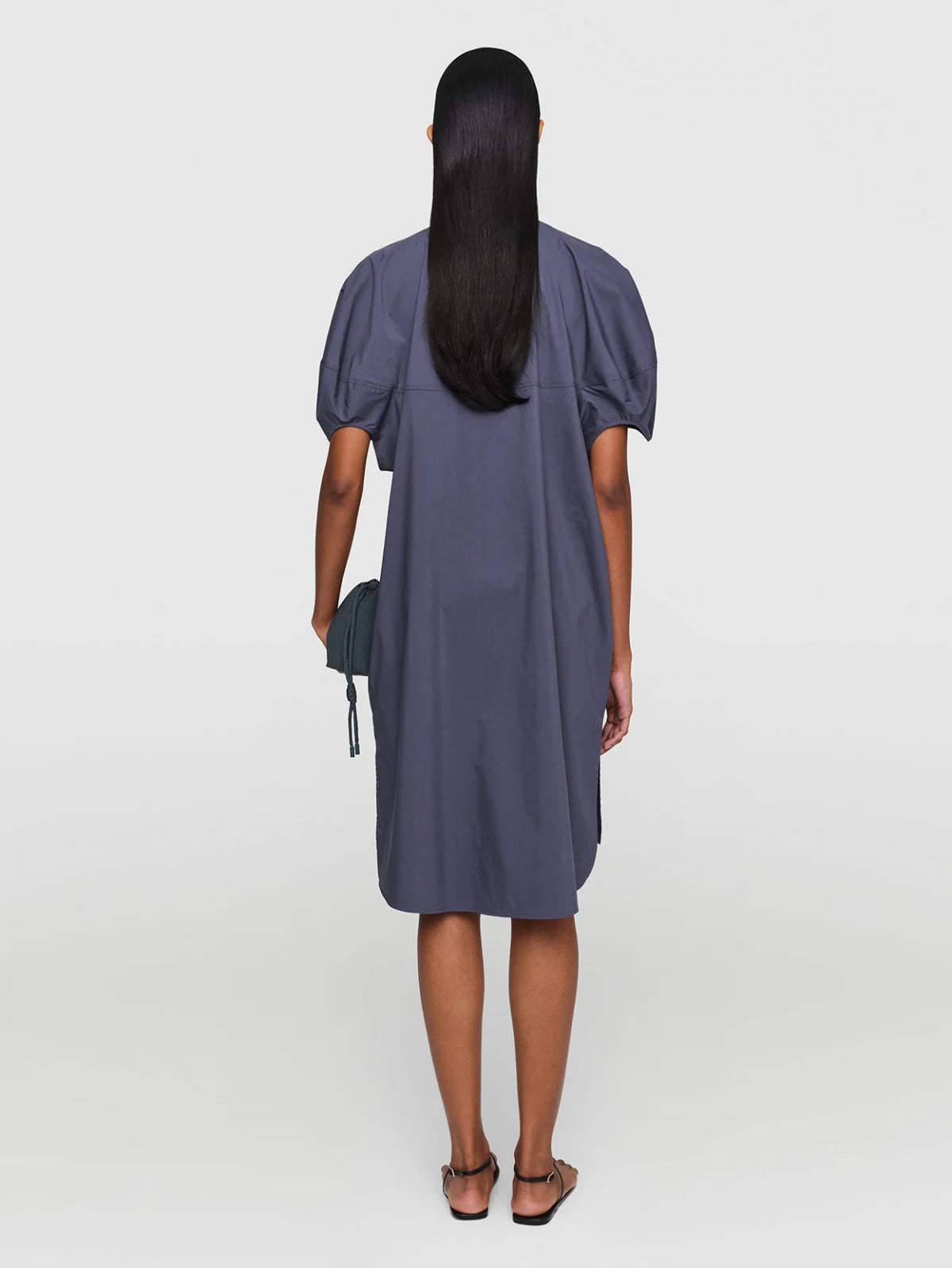 Organic Cotton Poplin "Marny" Dress Slate